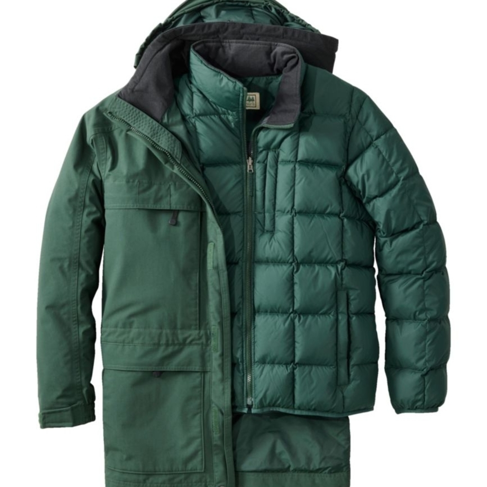 LL Bean Maine Warden Parka 3 In 1 Medium